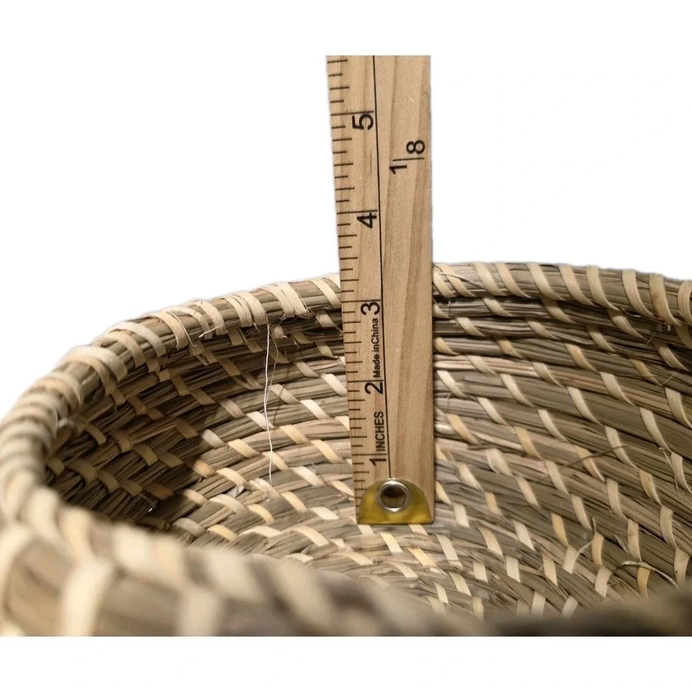 Vintage Nesting Baskets Sweet grass Round Set 3